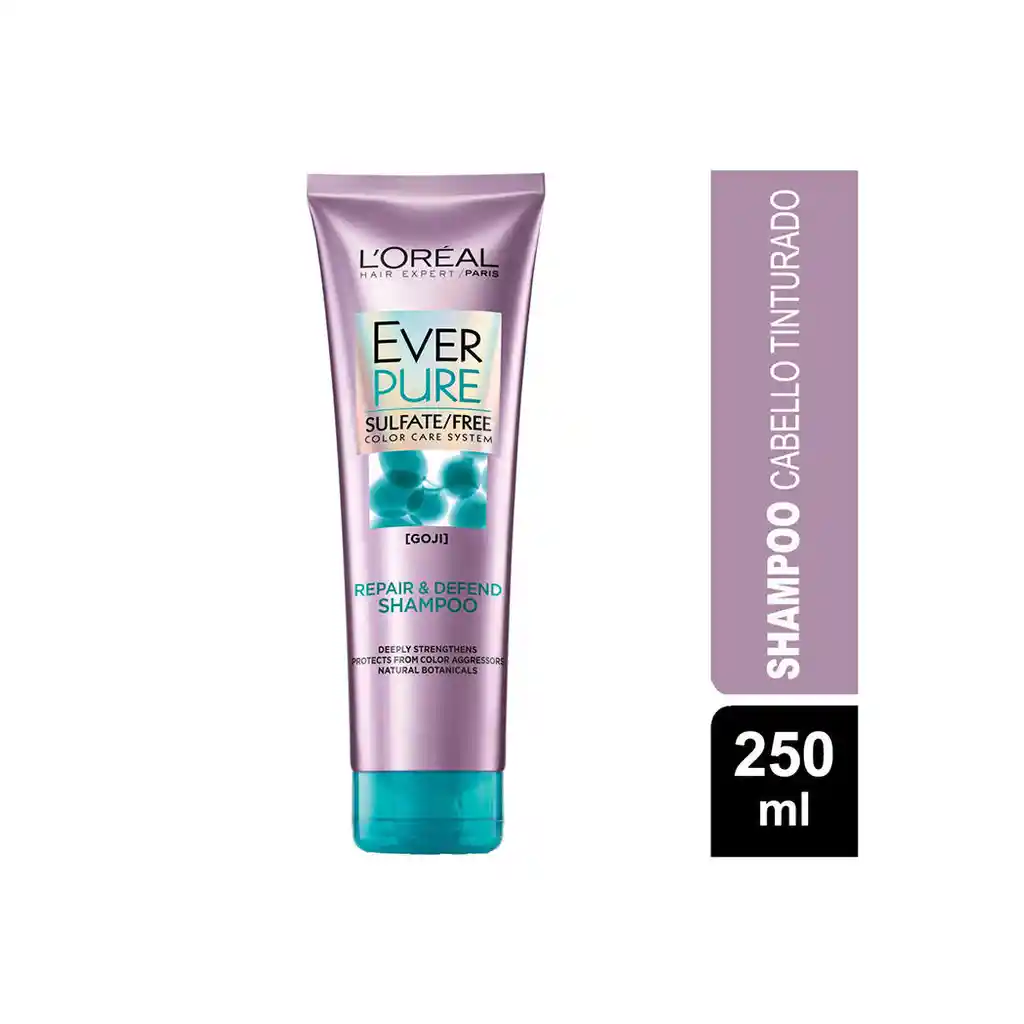 Loreal Paris-Ever Pure: Shampoo Ever Pure Ideal Para Fortalecer El Cabello Dé