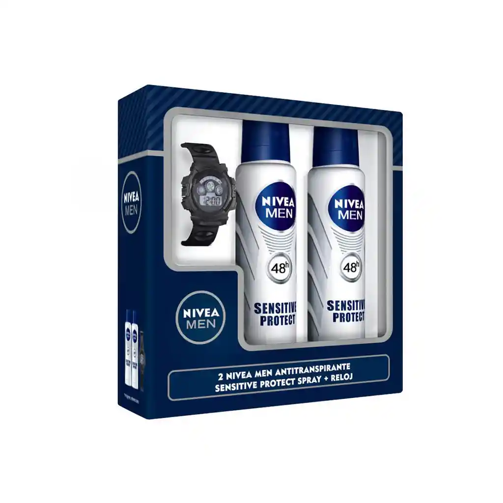 Nivea Estuche Antitraspirante Spray Sensitive Y Reloj