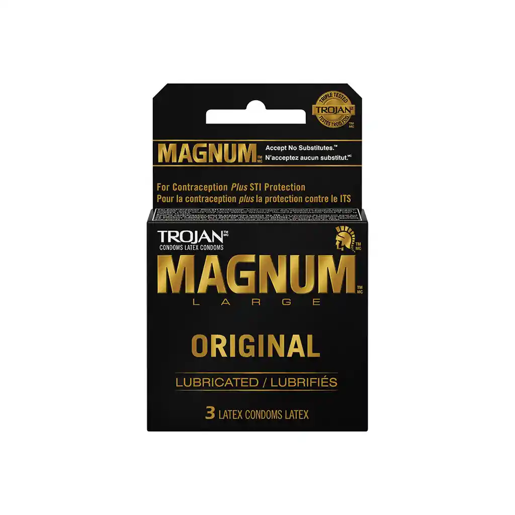 Trojan: Trojan Magnum Lubricated De 3 Uni