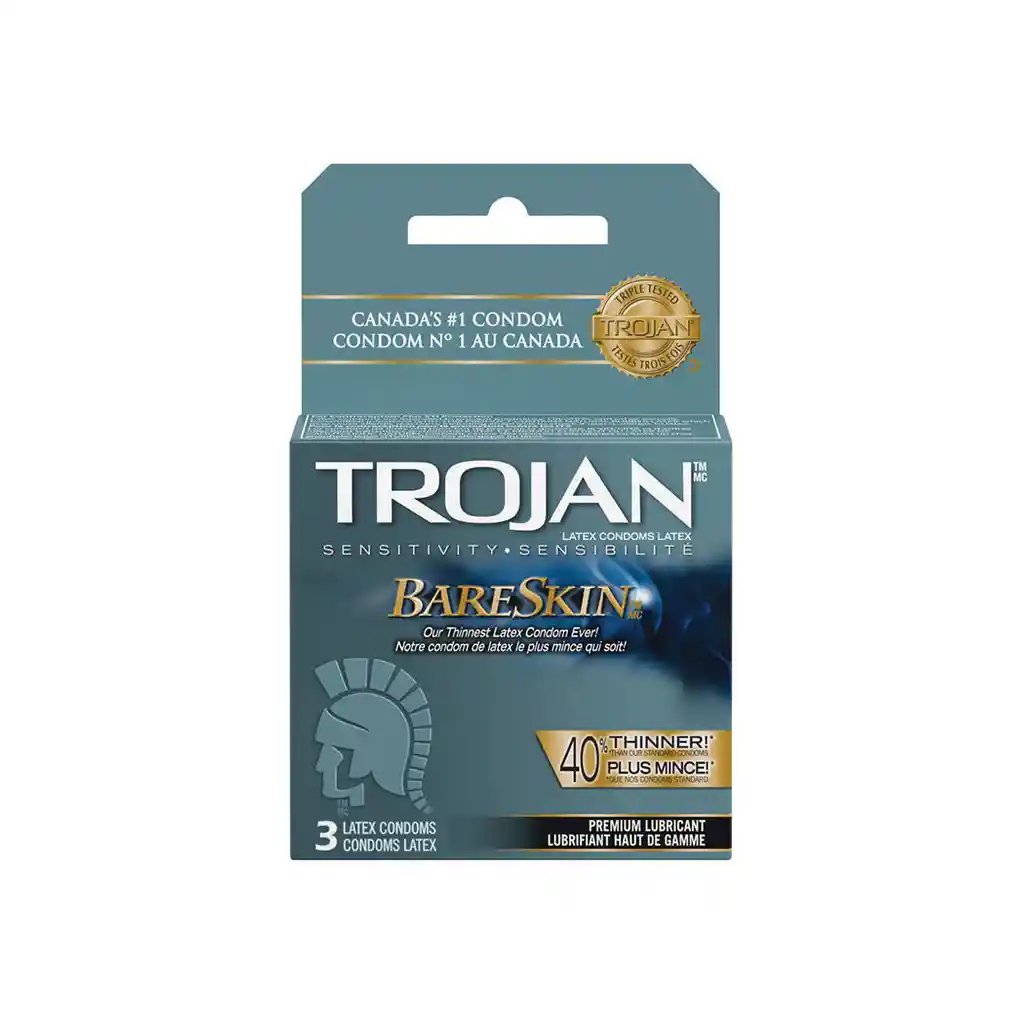 Trojan: Trojan Bareskin / Piel Desnuda De 3 Uni