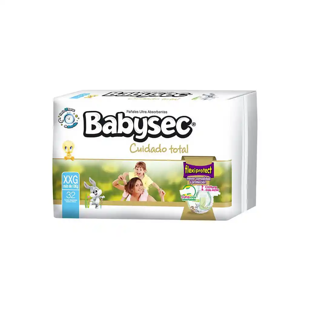 Babysec Pañal Cuidado Total Flexiprotect Talla XXG