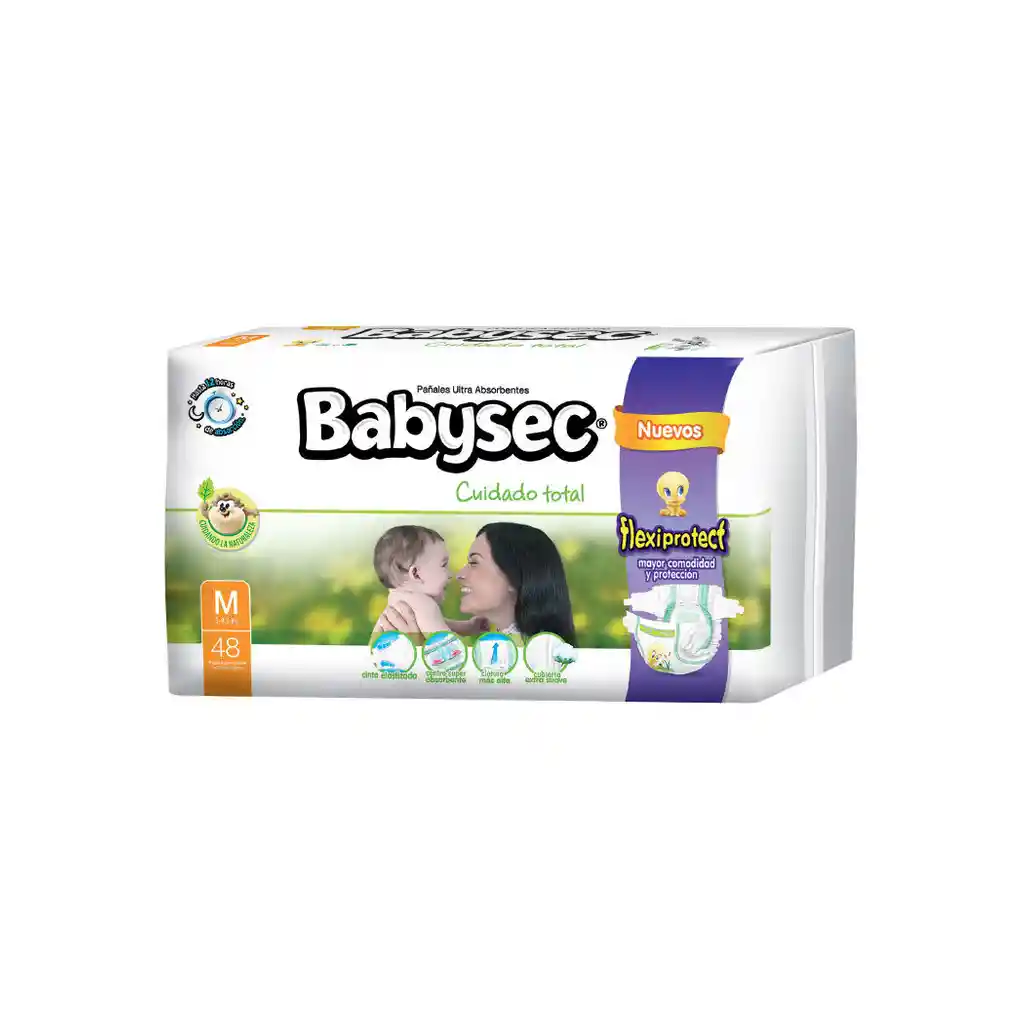 Babysec Panales Cuidado Total Flexiprotect Talla M De 48 Unidad