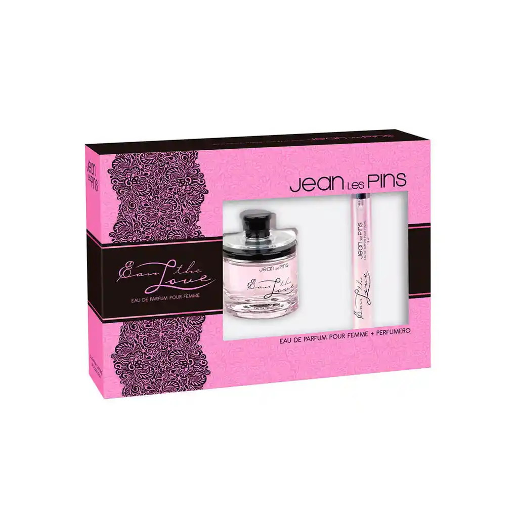 Love Jean Les Pins: Estuche Fragancia Eau The Edt Y Perfumero