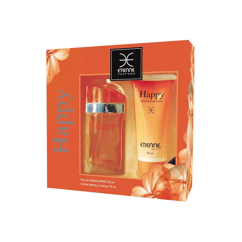 Edt Etienne: Estuche Fragancia Happyy Crema