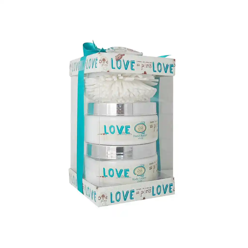 Gift: Loción Corporal Love, Crema De Manos Y Esponja