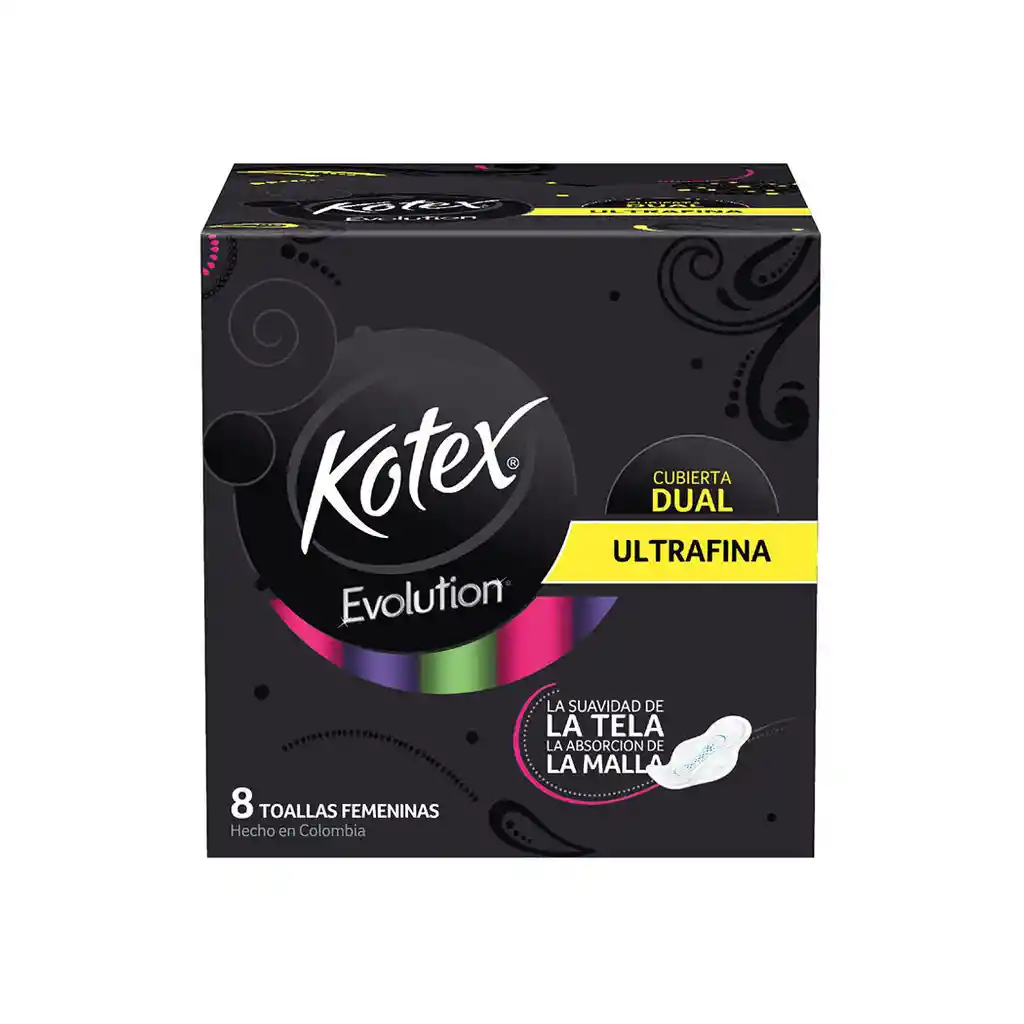 Kotex Toalla Higienica Evolution Con Alas