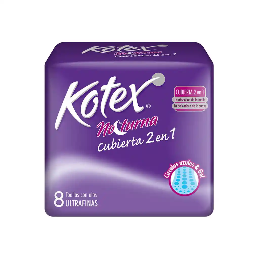 Kotex Toalla Higienica Nocturna Con Alas