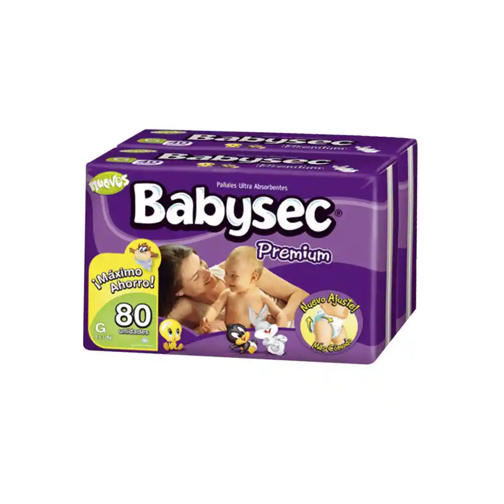 Babysec Panales Premium Talla M De 96 Unidades