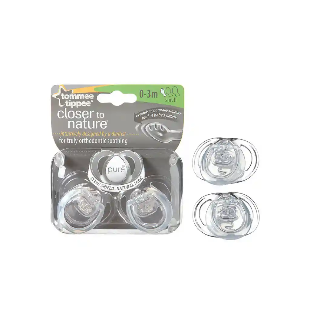 Tommee Tippee: Chupete Silicona 2 Uni    ( 0-3M)