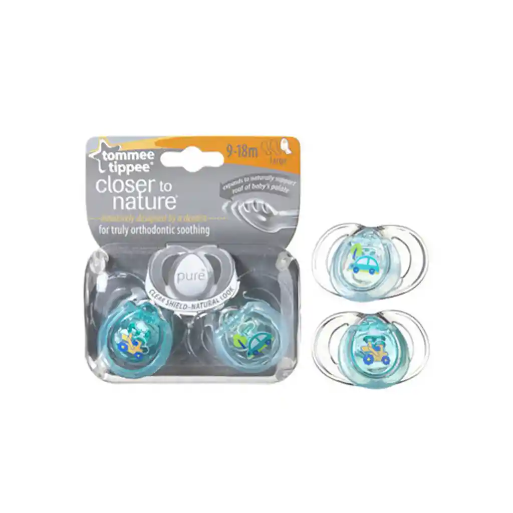 Tommee Tippee: Chupete Silicona 2 Uni (9-18M)