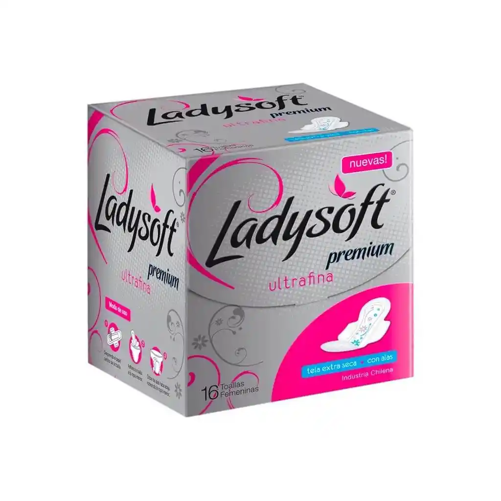 Ladysoft Toallias Higienicas Premium Con Alas