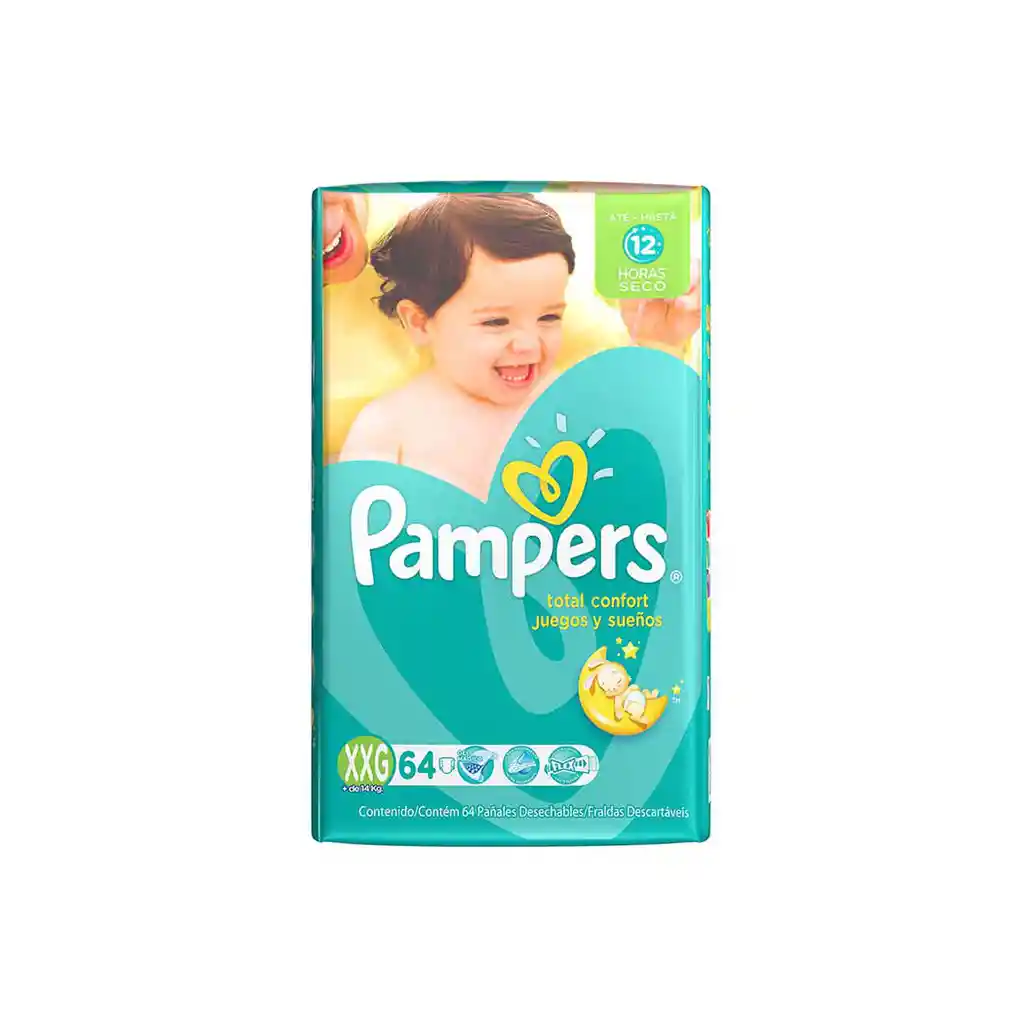 Pampers Panales Juegos Y Suenos Talla Xxg De 64 Unidades