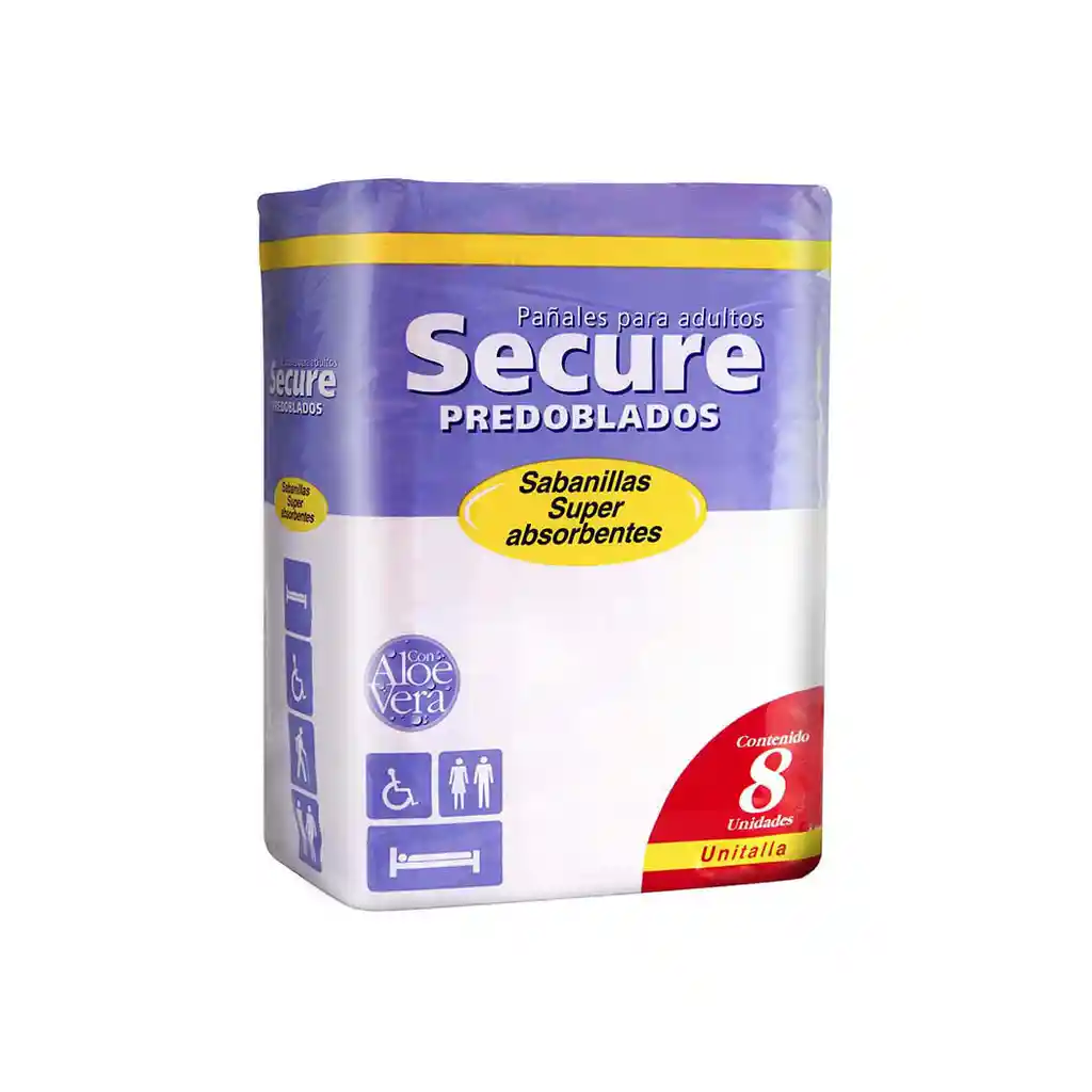 Secure: Sabanilla Protector De Cama 8 Unidades