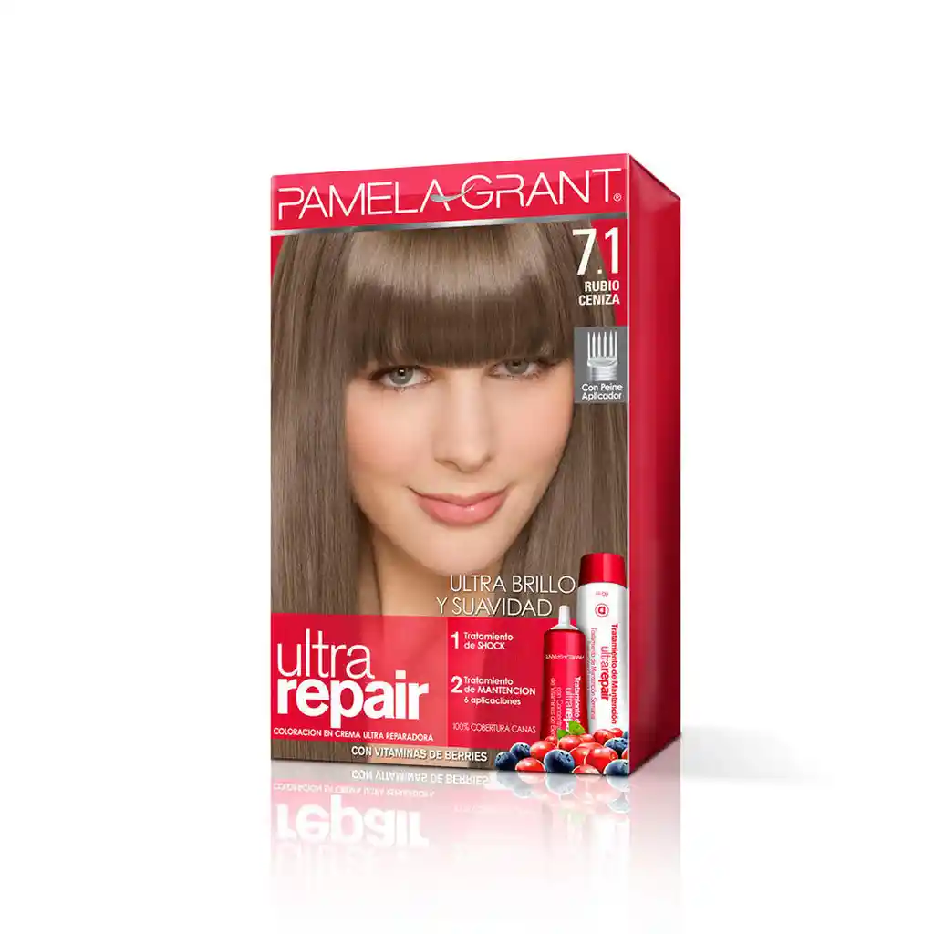 PAMELA GRAN D Tintura De Pelo Ultra Repair 7 1 Rubio Ceniza