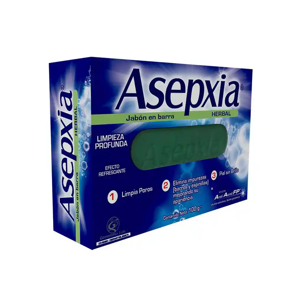 Asepxia : Jabón Limpieza Herbal