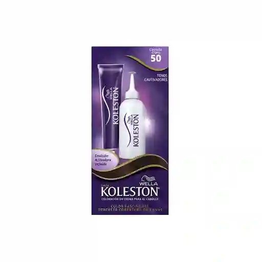 Koleston: Tintura De Pelo Single N50 Castaño Claro Kit