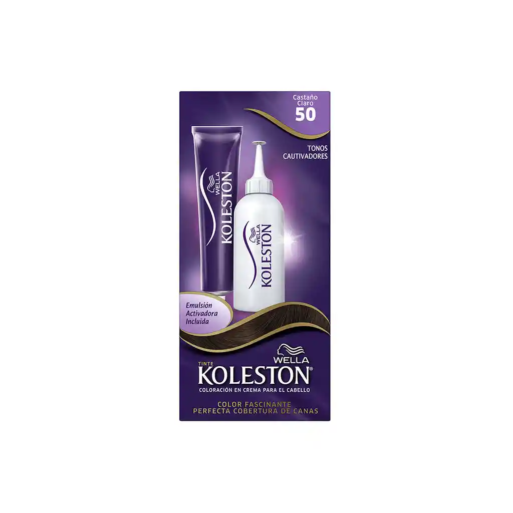 Koleston: Tintura De Pelo Single N50 Castaño Claro Kit