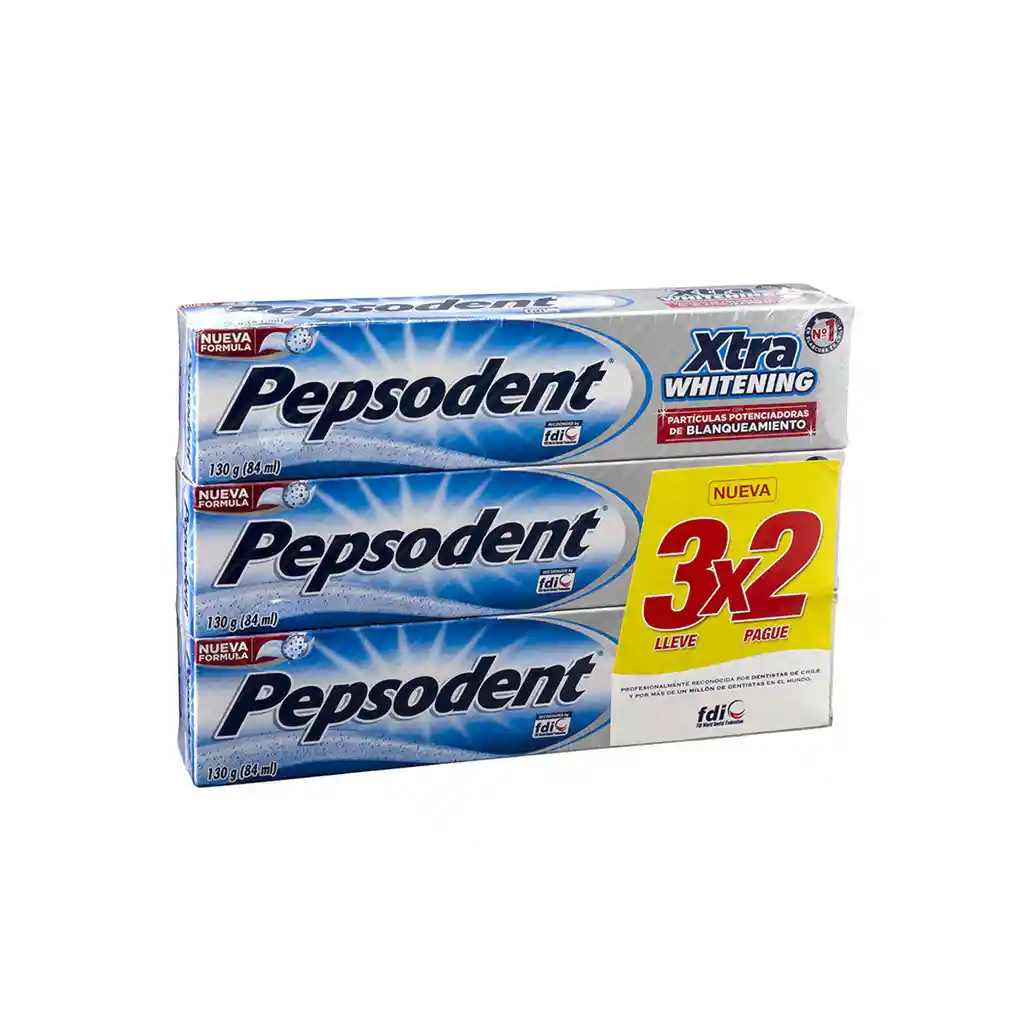 Pepsodent Crema Dental Xtra Whitening Partículas Potenciadoras