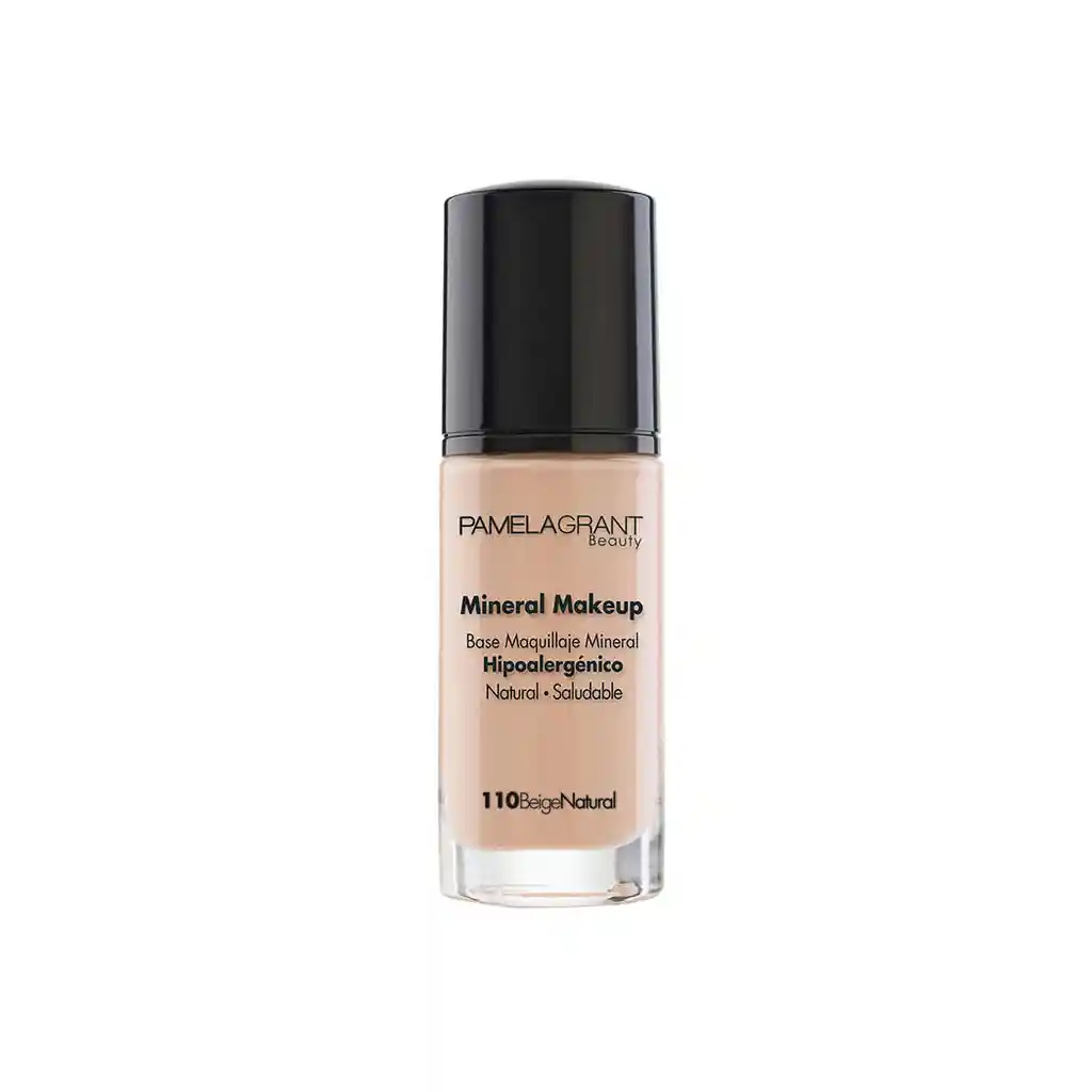 Pamela Grand Base De Maquillaje Mineral Color Beige Natural