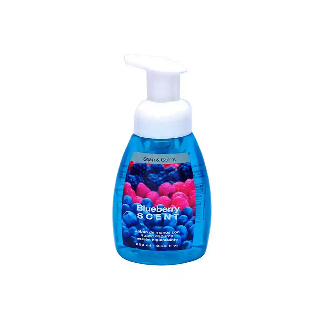 Soap & Colors: Jabón De Manos Con Suave Espuma Blueberry Scent