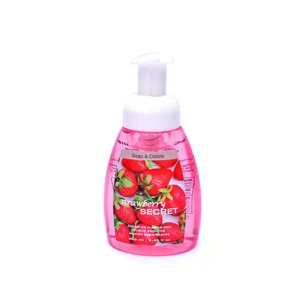 Soap & Colors: Jabón De Manos Con Suave Espuma Strawberry Secret