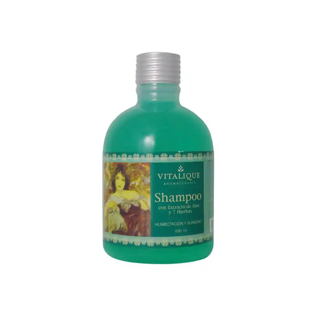 Vitalique: Shampoo Aloe 7Hierbas Para Cabellos Asperos