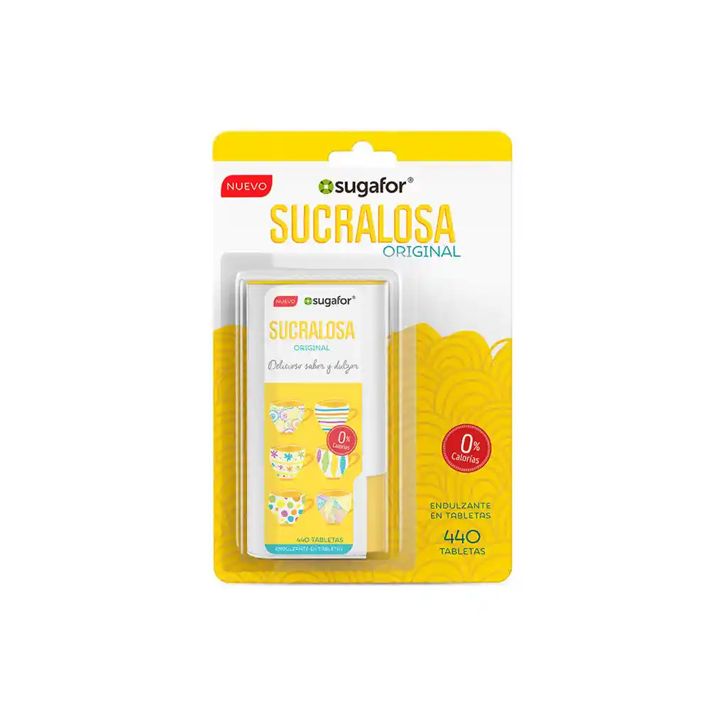 Sugafor: Endulzante 100% Sucralosa En Tabletas