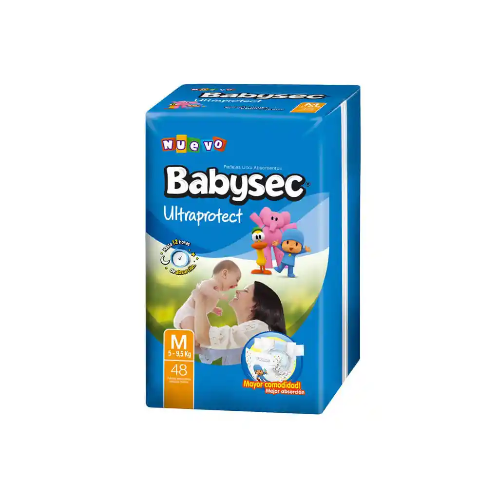 Babysec Panales Ultraprotect Talla M Talla 48 Unidades