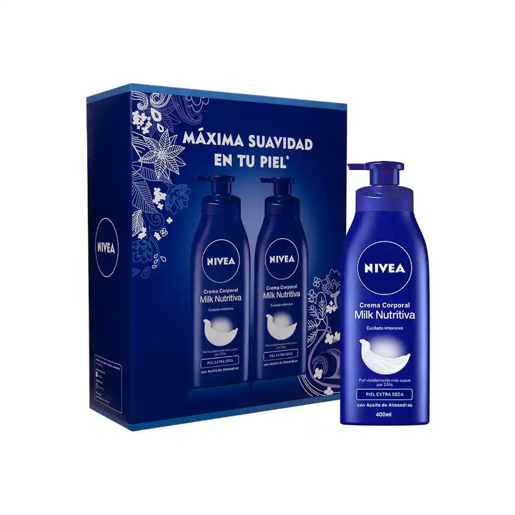 Nivea Crema Corporal Milk Nutritiva con Aceite de Argán