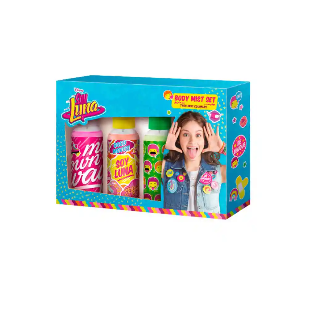 Gelatti Kids: Estuche De 3 Mini Colonia Diseño Soy Luna