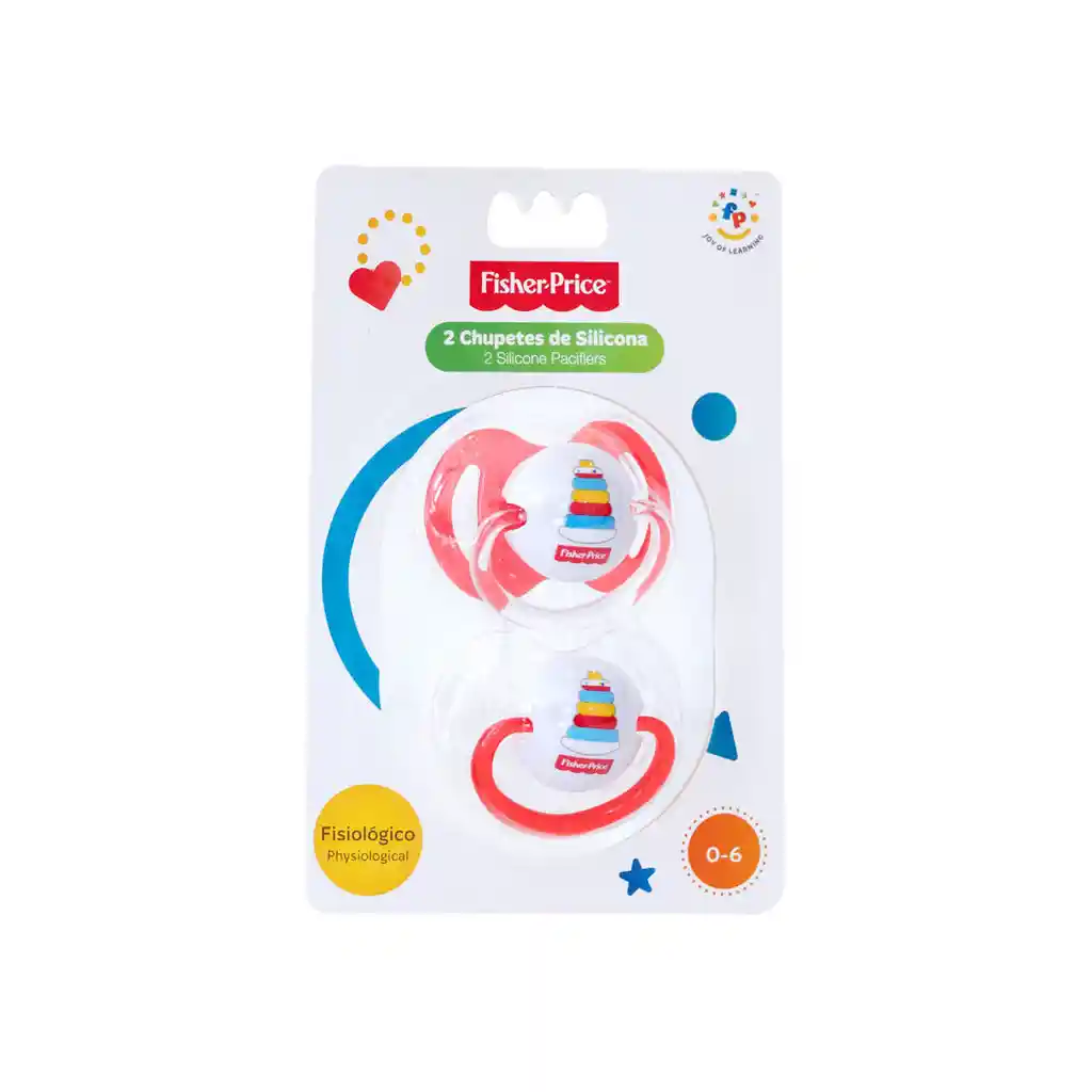 Fisher Price Pack De Chupetes De Silicona De 0 A 6 Meses