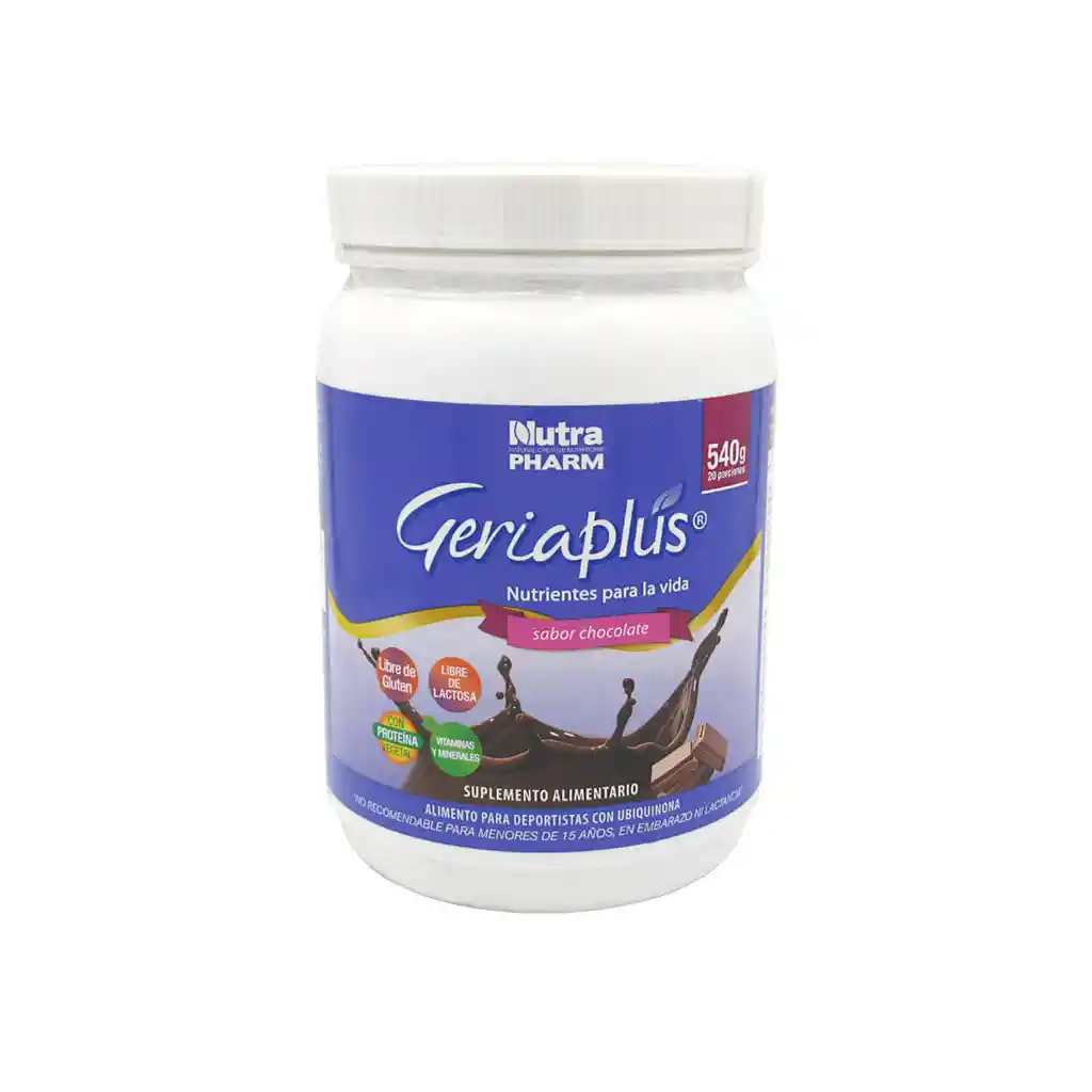 Nutra Pharm: Suplemento Alimento Geriaplus Chocolate