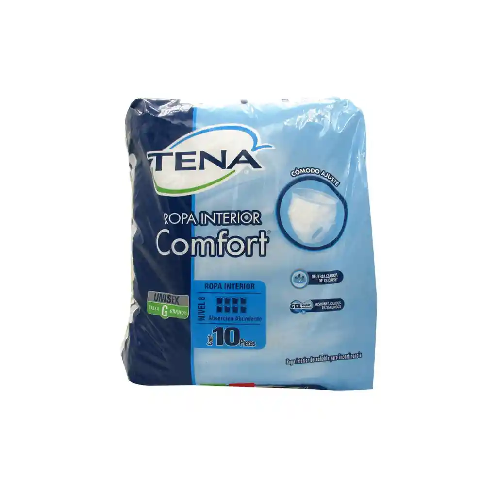 Tena: Ropa Interior Desechable Unisex Talla G/Xg