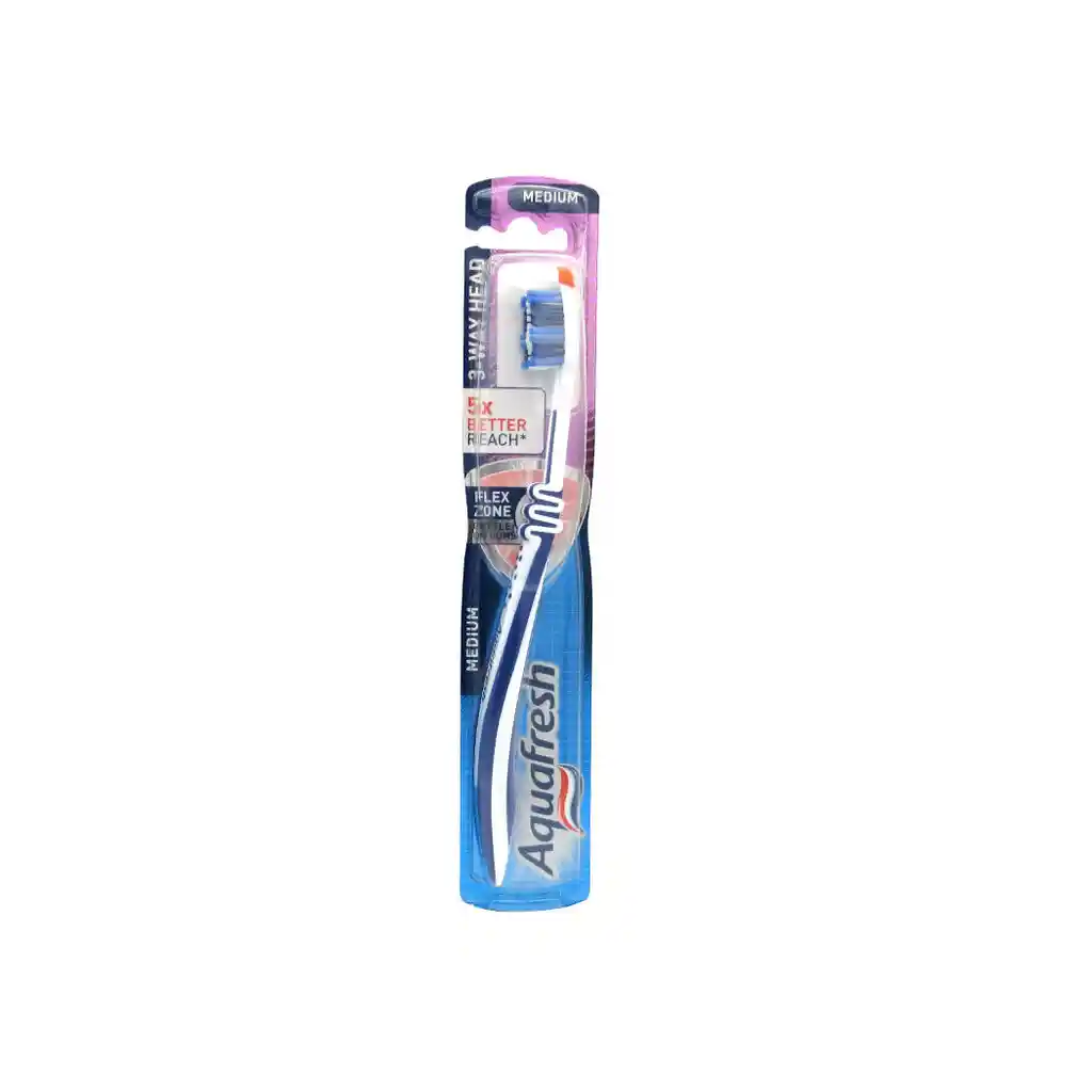 Aquafresh Cepillo 3 Way Head Medium