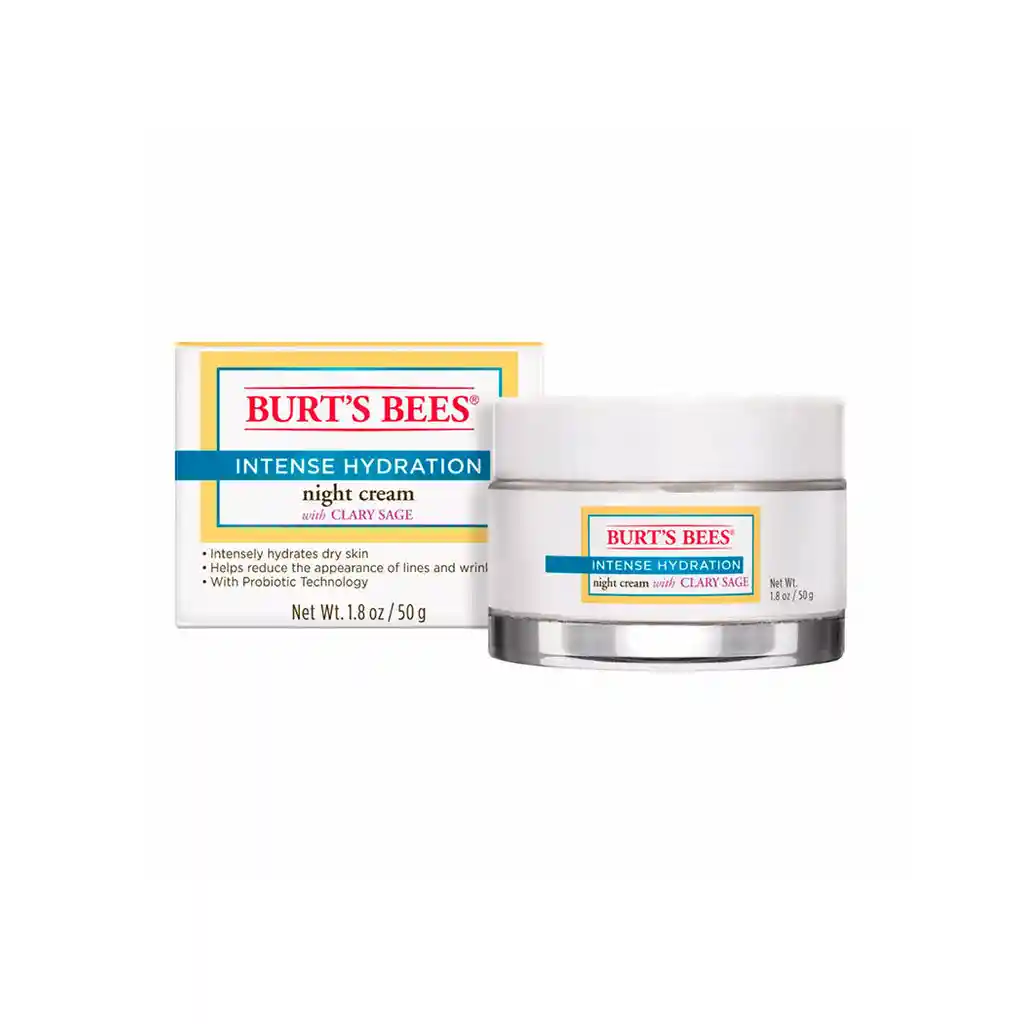 Burts Bees: Intense Hydration Crema De Noche 50G