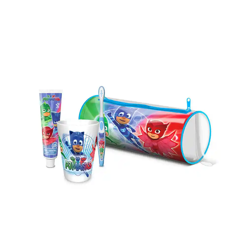 Gelatti Estuche de Gel Dental Cepillo y Vaso Edición Pj Masks