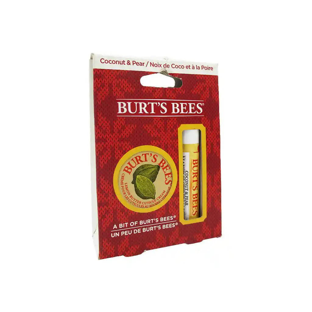 Burt's Bees: pack balsamo labial de coco y pera mas crema para c