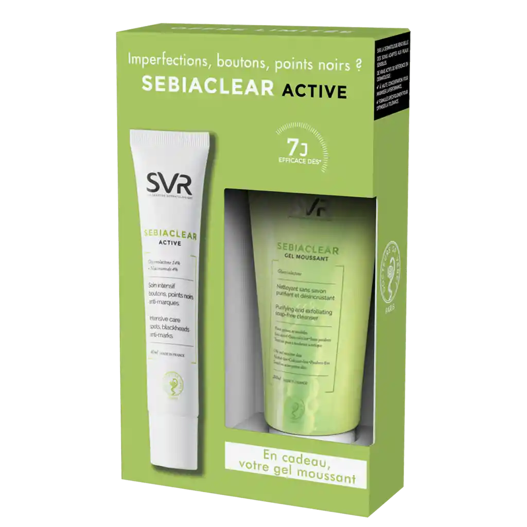 Sebiaclear Svr: Pack Crema Active Y Gel De Limpieza