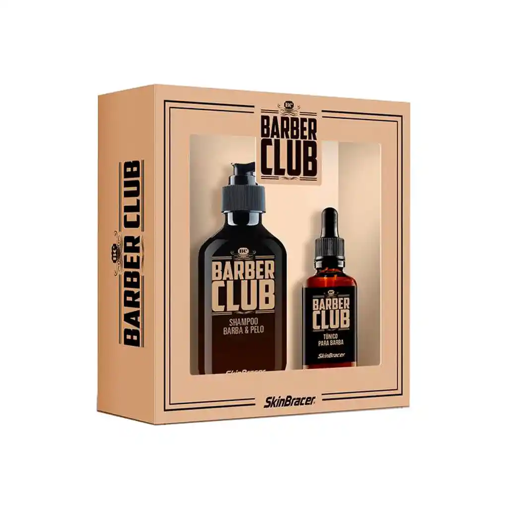 Barber Club: Skin Bracer Shampoo Barba 250 Ml +Aceite Barba