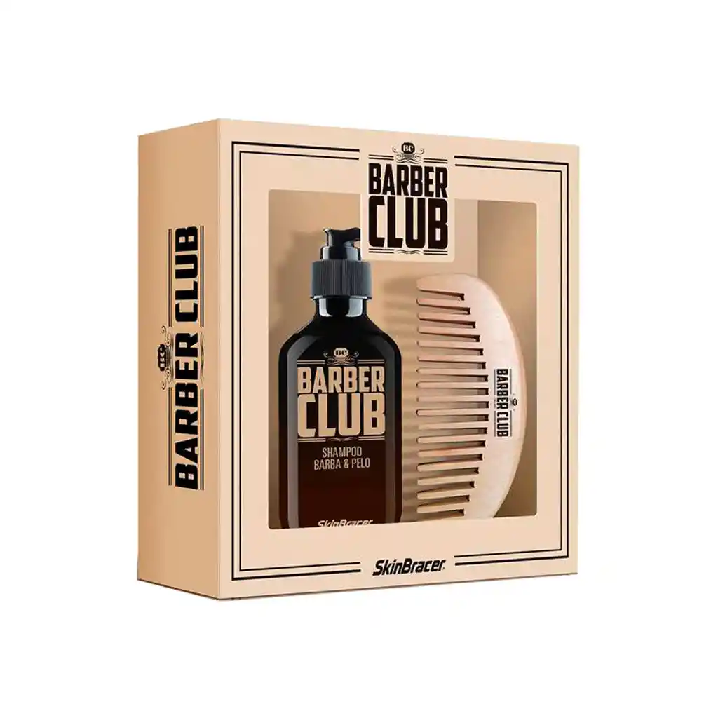 Barber Club: Skin Bracer Shampoo Barba 250 Ml + Peine