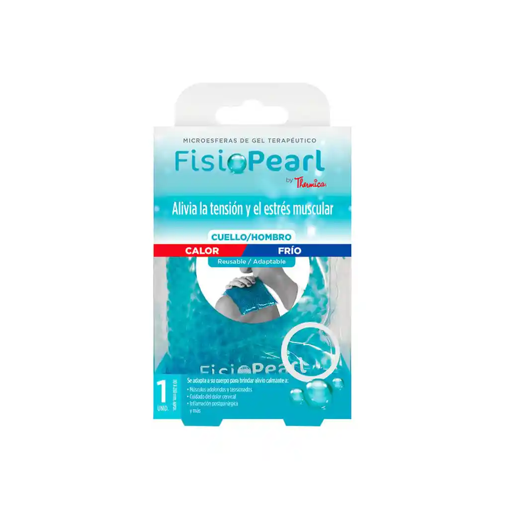 Fisiopearl Compresa de Microesferas de Gel Terapéutico para Cuello y Hombro