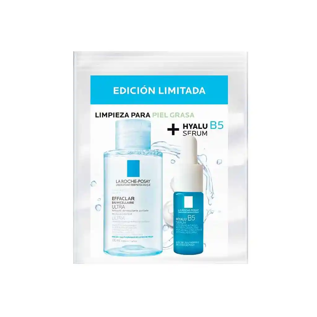 La Roche- Posay: Kit Micelar 100 Ml Effaclar+ Hyalu B5 Serum 10