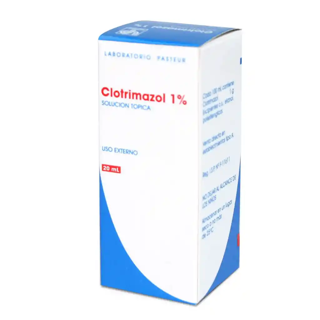 Clotrimazol Pasteur: 1% Solución De 20 Ml