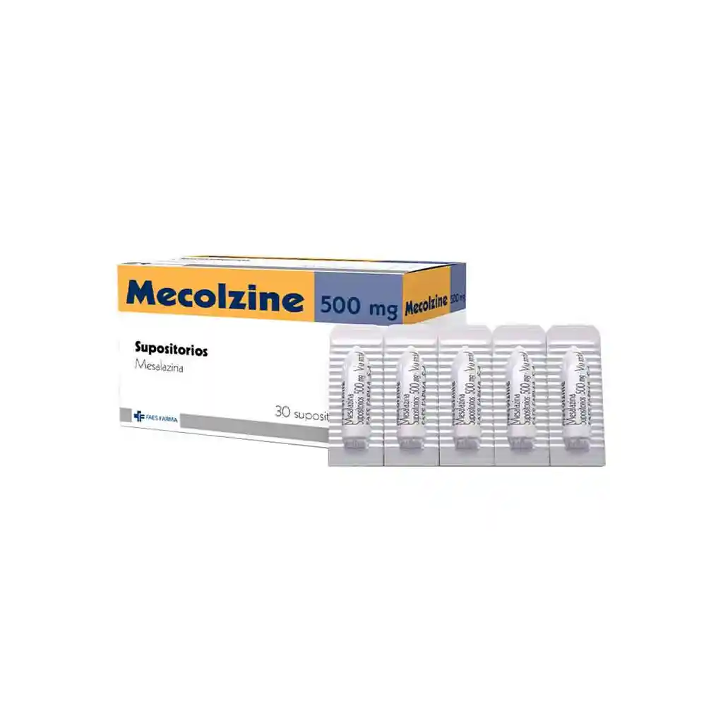 Mecolzine: Mecolzine 500Mg (Mesalazina) X 30 Supositorios