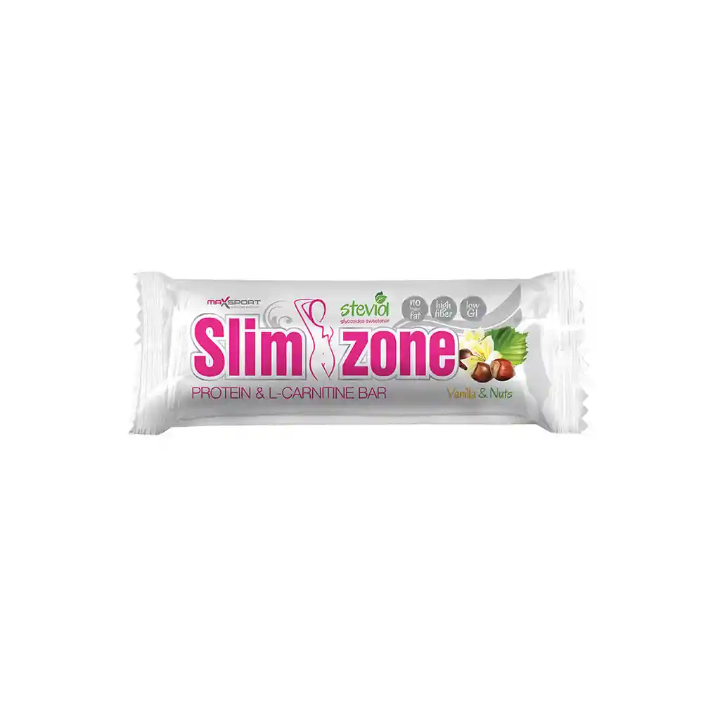 Max Sport Slim Zone Protein Bar Sabor Vanilla Nuts