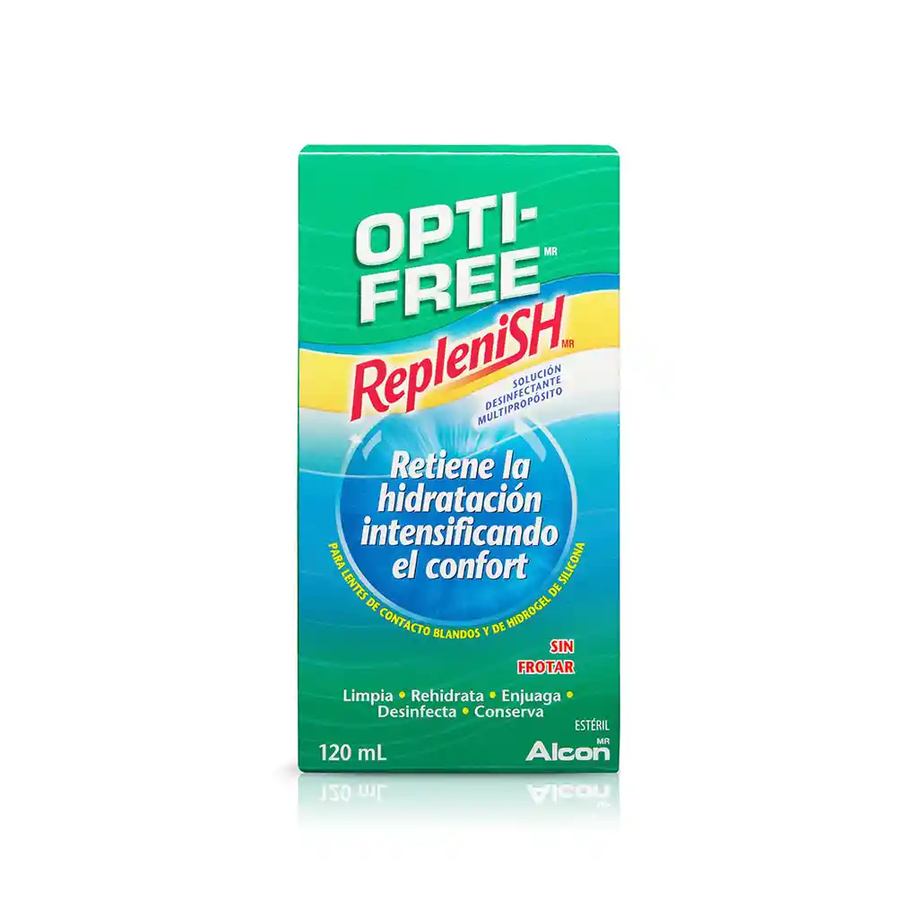 Opti Free Replenish Caja con Frasco Gotero de 120 Ml