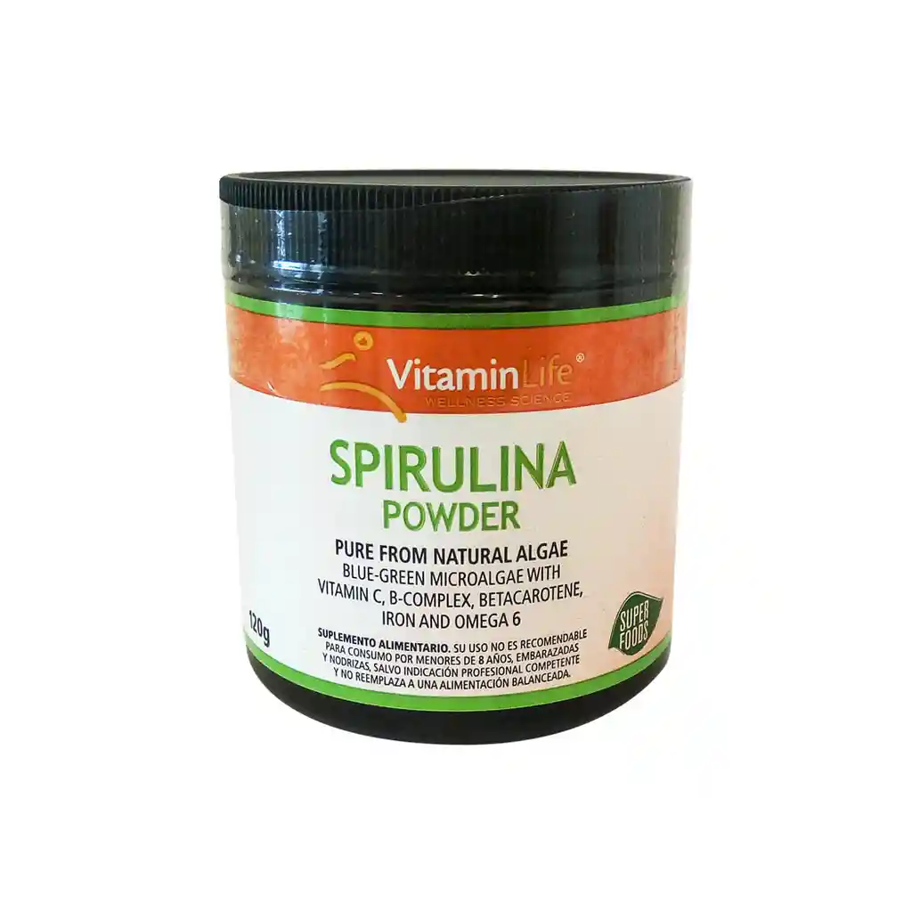 Spirulina Vitamin Life: Powder Polvo De 120Gr