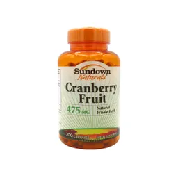 Sundown Naturals: Sundown Cranberry Fruit De 200 Cápsulas