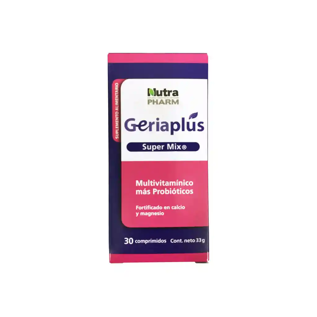 Geriaplus Mix: Suplemento Alimenticio En Base A Vitamina Y Miner