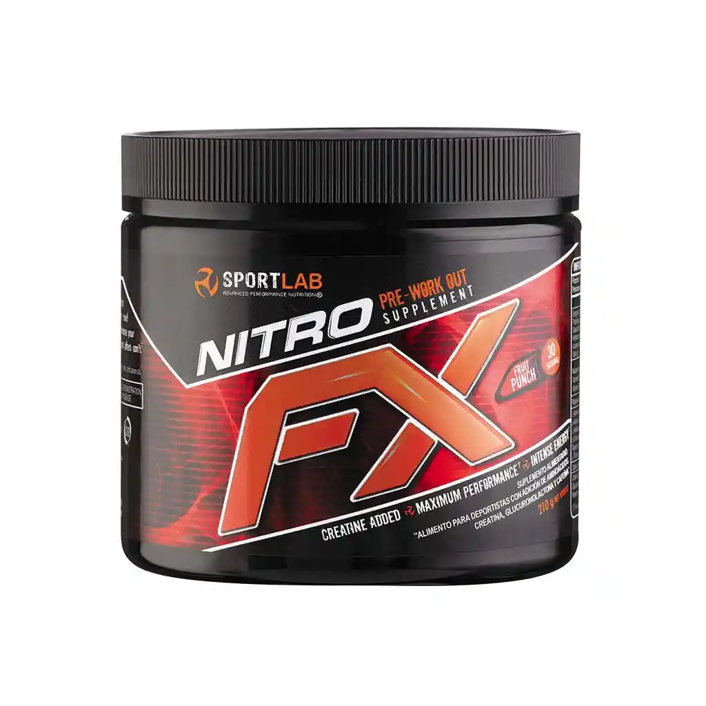 NITRO FX Sportlab: Suplemento Deportivo Hard Pre Entrenamiento